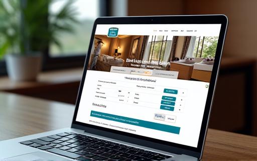 Hotel website booking interface